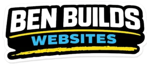 BenBuildsWebsitesLogo Black White Yellow Blue